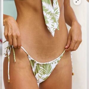 Kenny flowers the Bali adjustable thong tie string bikini swim bottoms